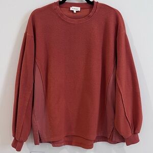 Böhme Rust Fleece Pullover Sweatshirt Size S